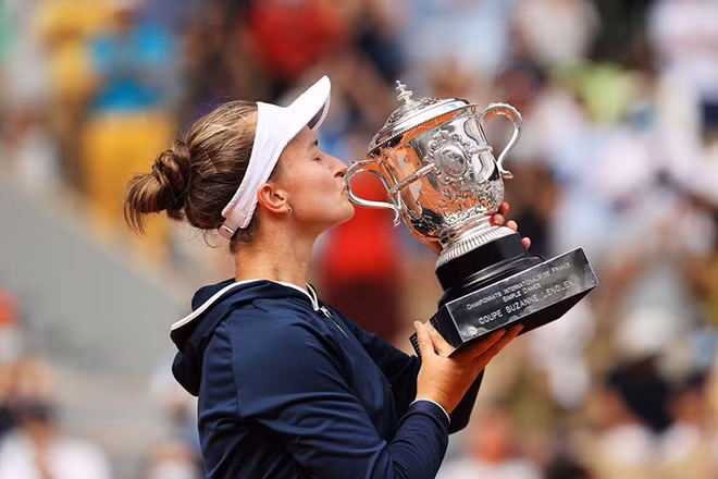 Barbora Krejcikova vô địch Roland Garros 2021. (Nguồn: Getty Images)
