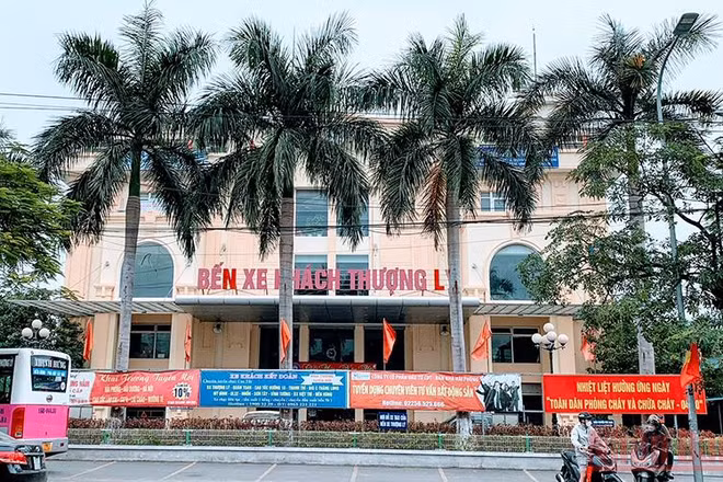 Bến xe Thượng Lý - nơi xảy ra vụ gây rối trật tự công cộng khiến Giám đốc Công ty Sơn Trường bị khởi tố.