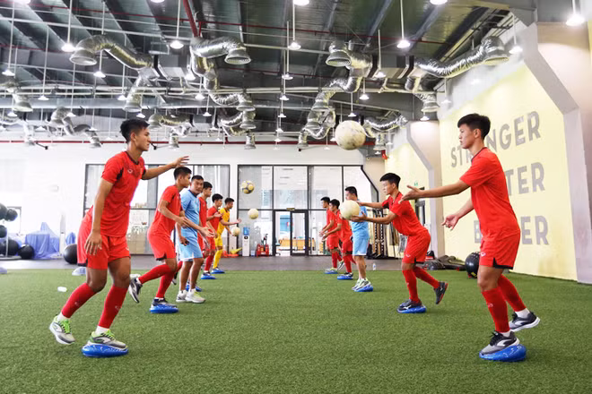 Trung tâm bóng đá trẻ PVF với đầy đủ trang thiết bị tập luyện. (Ảnh: VFF)