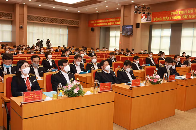 Đại hội lần thứ nhất Phân hội Kiểm toán viên Nhà nước Việt Nam. (Ảnh: PHƯƠNG VÂN)