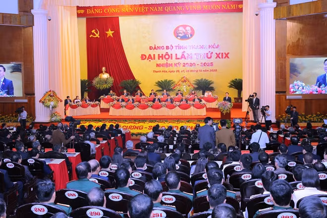 Đại hội đại biểu Đảng bộ tỉnh Thanh Hóa lần thứ 19, nhiệm kỳ 2020-2025.