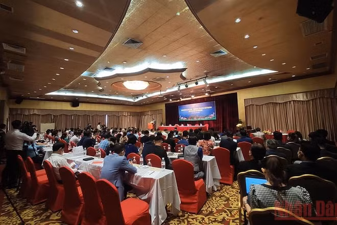 Hội thảo Cơ hội hợp tác và kết nối doanh nghiệp logistics Việt Nam-Campuchia. (Ảnh: Nguyễn Hiệp)