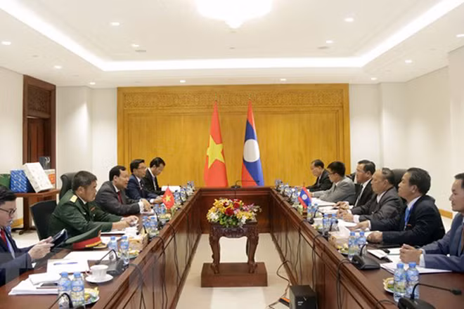 Quang cảnh hội đàm. (Ảnh: Phạm Kiên/TTXVN)