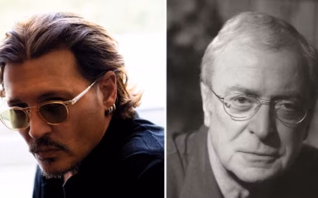 Hai diễn viên Johny Depp và Michael Caien.(Ảnh: Variety)