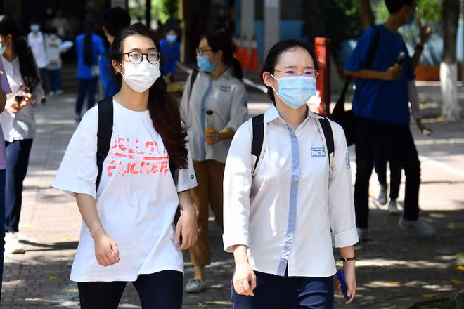 Thí sinh Kỳ thi tốt nghiệp trung học phổ thông năm 2021. Ảnh: THUỶ NGUYÊN