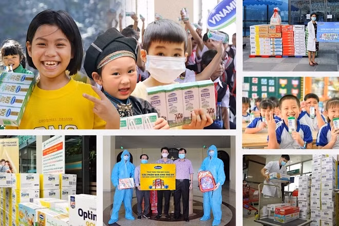 Các chương trình vì cộng đồng thiết thực giúp Vinamilk luôn có được sự yêu mến của người tiêu dùng. (Ảnh: Vinamilk) 