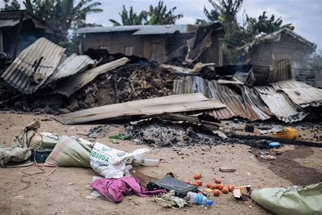 Một vụ tấn công của phiến quân tại CHDC Congo, ngày 18/2/2020. (Ảnh: AFP/TTXVN)