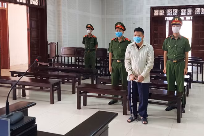 Bị cáo tại phiên tòa.