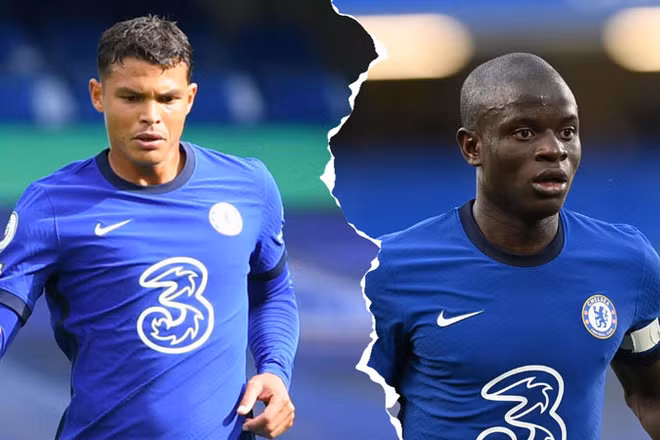 Thiago Silva và N’Golo Kante, hai ngôi sao từng chiến thắng nghịch cảnh. (Ảnh: Reddit)