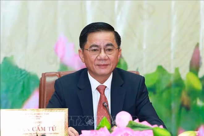 Chủ nhiệm Ủy ban Kiểm tra Trung ương Trần Cẩm Tú. (Ảnh: TTXVN) 