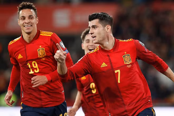 Tây Ban Nha giành vé dự World Cup 2022. (Ảnh: Marca)
