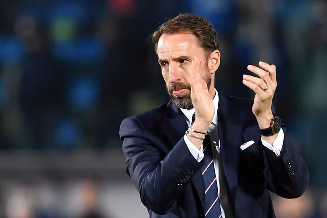Huấn luyện viên Gareth Southgate đưa tuyển Anh tới World Cup 2022 với thành tích xuất sắc ở vòng loại. (Ảnh: Sky Sports)