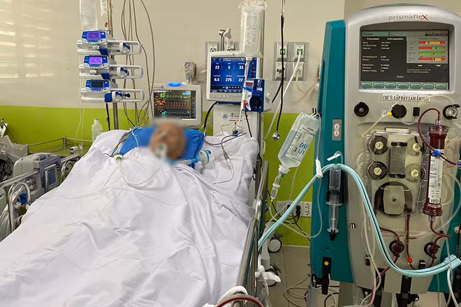 BN1536 tiếp tục điều trị bệnh nền tại Bệnh viện Chợ Rẫy. (Ảnh: BVCC)