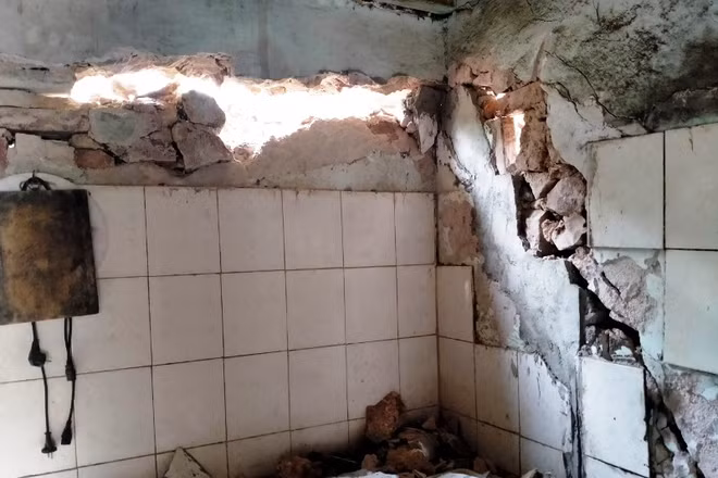 Nhà dân tại xã Hua Păng (Mộc Châu). 