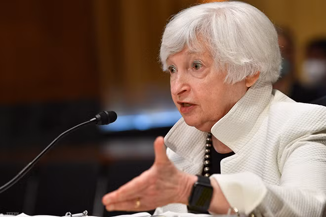 Bộ trưởng Tài chính Mỹ Janet Yellen. (Ảnh: AFP/TTXVN)