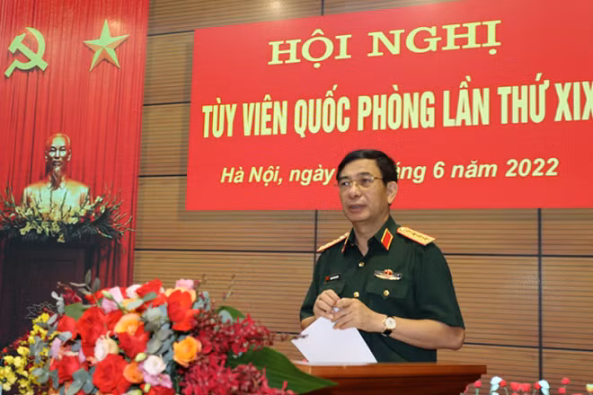 Đại tướng Phan Văn Giang phát biểu chỉ đạo tại hội nghị. (Ảnh: mod.gov.vn)
