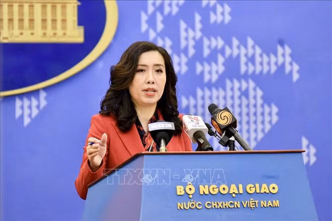 Người phát ngôn Bộ Ngoại giao Lê Thị Thu Hằng.