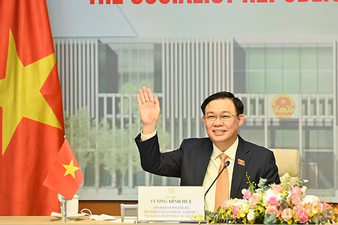 Chủ tịch Quốc hội Vương Đình Huệ. (Ảnh: Duy Linh)