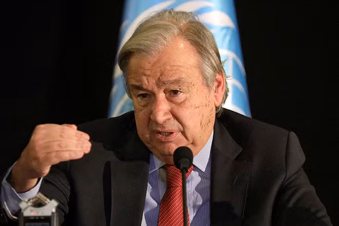 Tổng Thư ký Liên hợp quốc Antonio Guterres. (Nguồn: Reuters)