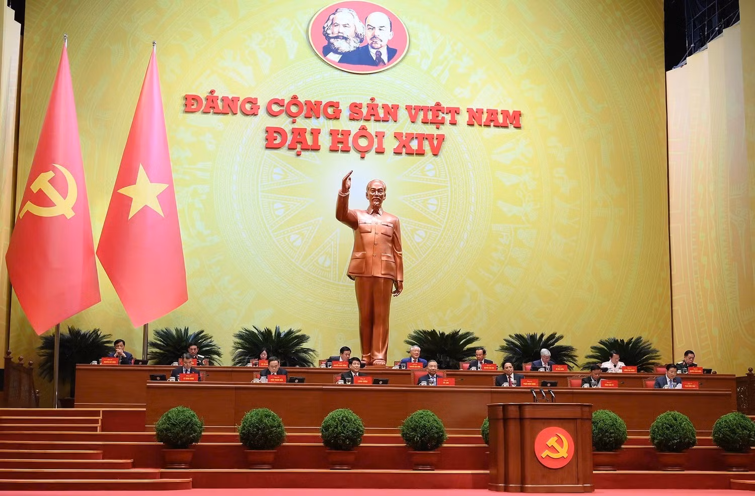 Toàn cảnh phiên họp ngày 21/1/2026 Đại hội đại biểu toàn quốc lần thứ XIV của Đảng. (Ảnh: THỦY NGUYÊN)