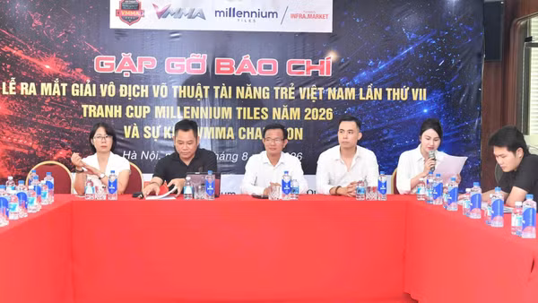 Giải Vô địch Võ thuật Tài năng trẻ Việt Nam-Cúp Millennium Tiles lần thứ VII năm 2026. (Ảnh: THÁI DƯƠNG)