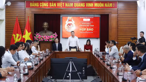 Quang cảnh buổi họp báo. (Ảnh: Ban tổ chức)