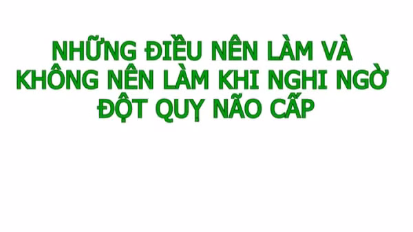 [VIdeo] Nhận biết và cấp cứu người đột quỵ theo nguyên tắc F.A.S.T