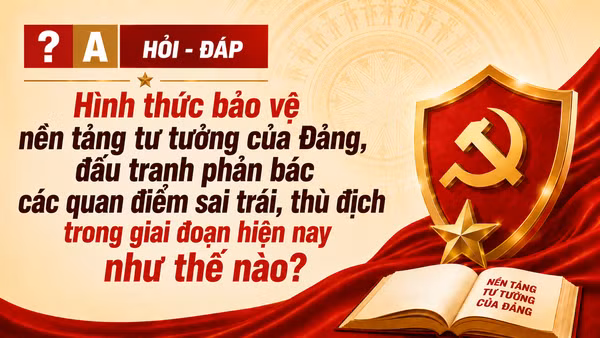 [Hỏi-đáp] Hình thức bảo vệ nền tảng tư tưởng của Đảng, đấu tranh phản bác các quan điểm sai trái, thù địch trong giai đoạn hiện nay như thế nào?
