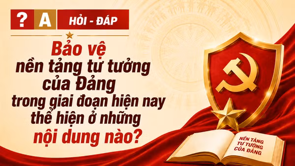 [Hỏi-đáp] Bảo vệ nền tảng tư tưởng của Đảng trong giai đoạn hiện nay thể hiện ở những nội dung nào?