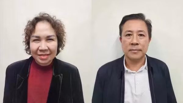 Bị can Chu Thị Thành (trái) và Mai Anh Tuyên. (Ảnh: BỘ CÔNG AN)