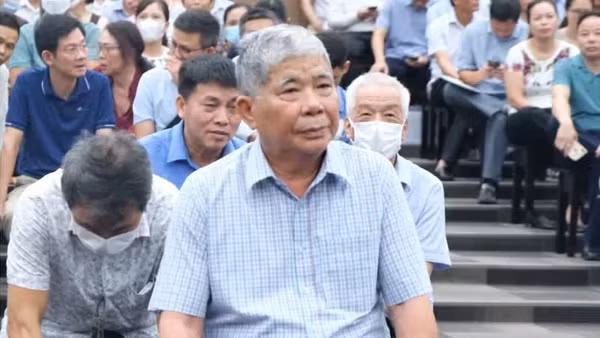 Ông Lê Thanh Thản tại phiên tòa năm 2023. (Ảnh: TL)