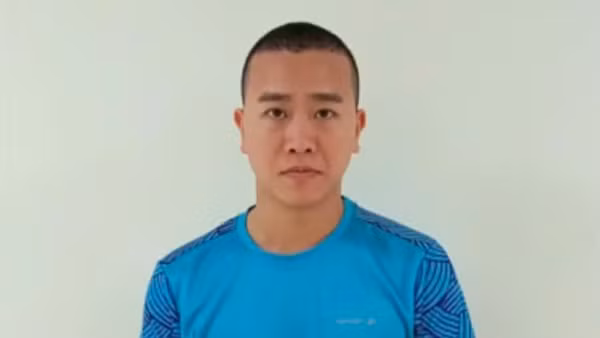 Bị can Hoàng Tạ Minh Cường. (Ảnh: Bộ Công an)