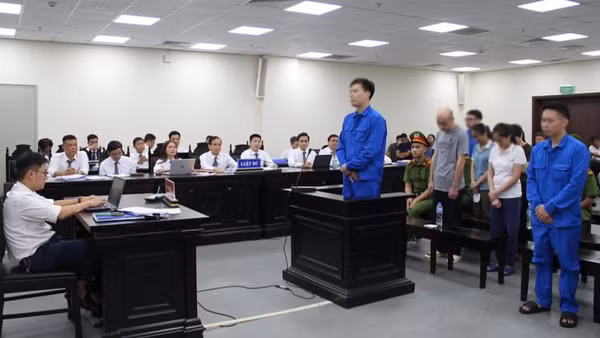 Một phiên xử tại Tòa án nhân dân Thành phố Hà Nội. (Ảnh: MH)