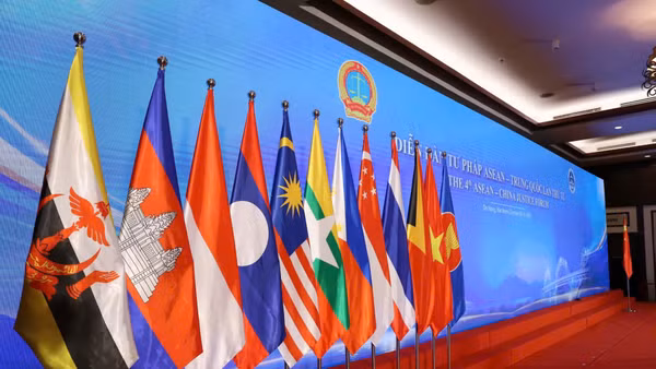 Diễn đàn Tư pháp ASEAN-Trung Quốc lần thứ tư khai mạc tại Đà Nẵng vào sáng 10/10. (Ảnh: MAI ĐỈNH)