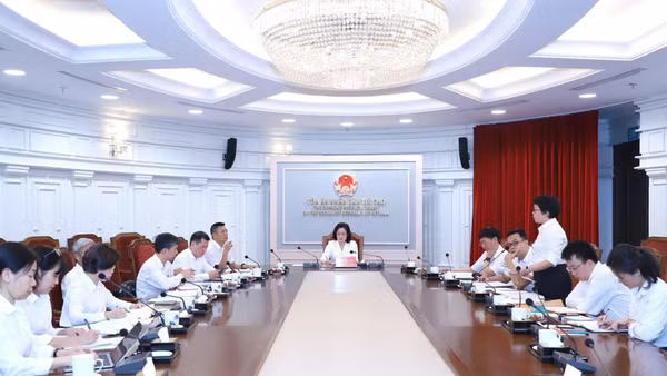 Quang cảnh cuộc họp. (Ảnh: MĐ)