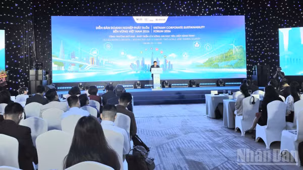 Diễn đàn Doanh nghiệp Phát triển bền vững Việt Nam 2026. (Ảnh: KIM DUNG)