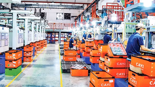 Dây chuyền sản xuất của Công ty Trách nhiệm hữu hạn CAYI Technology Việt Nam (tại Bắc Ninh). 