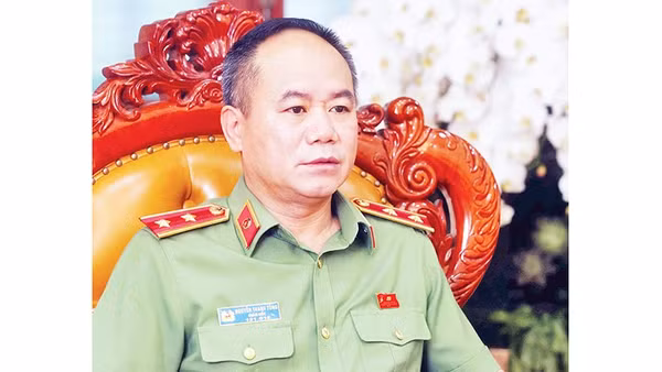 Trung tướng Nguyễn Thanh Tùng, Giám đốc Công an Thành phố Hà Nội (Ảnh PHẠM KIÊN) 