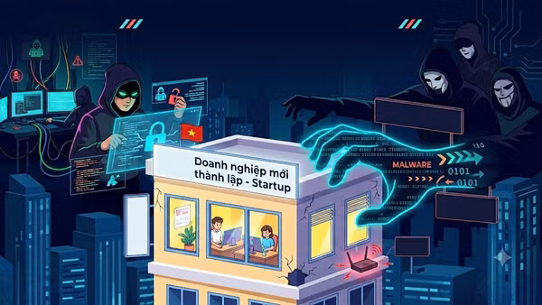 Doanh nghiệp mới là “miếng mồi ngon” của tội phạm trực tuyến. Ảnh có sự hỗ trợ của AI
