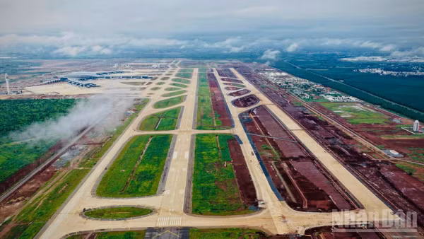 Toàn cảnh dự án sân bay Long Thành sau gần 6 năm kể từ ngày khởi công.