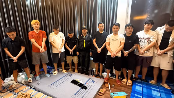 Công an thành phố Đồng Nai phát hiện nhóm đối tượng người nước ngoài nhập cảnh trái phép, thuê nhà ở tại phường Trấn Biên. (Ảnh: Công an Đồng Nai cung cấp)