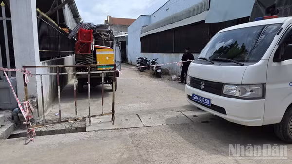 Hiện trường khu vực nơi xảy ra vụ việc.