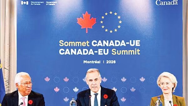 Các đại biểu dự Hội nghị thượng đỉnh Canada-EU ở Montreal. (Ảnh: HỘI ĐỒNG CHÂU ÂU)