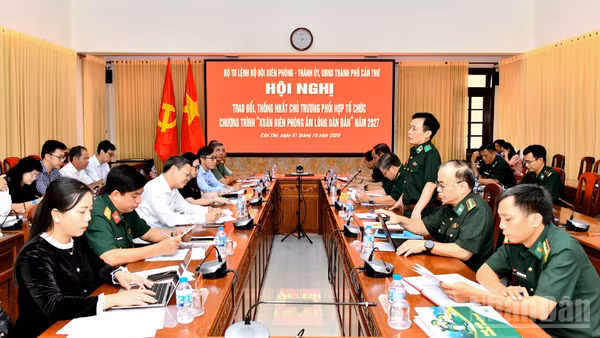 Quang cảnh hội nghị. (Ảnh: VĂN LONG)