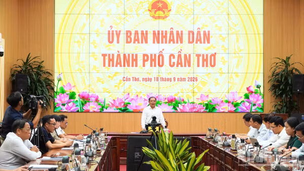Quang cảnh họp Ban tổ chức. (Ảnh: VĂN ÚT)