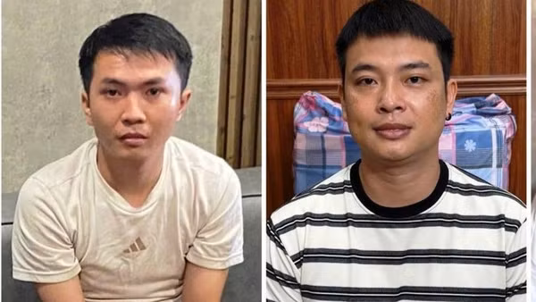 Đối tượng Nguyễn Tiến Lâm và Thái Văn Hoài. (Ảnh: Công an Thanh Hóa cung cấp)
