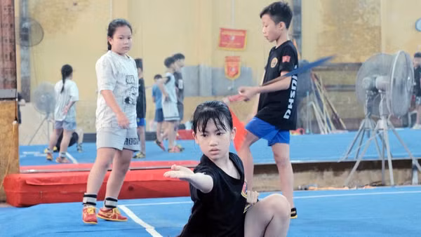 Wushu Hải Phòng định hướng đầu tư đào tạo tài năng trẻ để khẳng định vị thế. Ảnh: Báo Hải Phòng