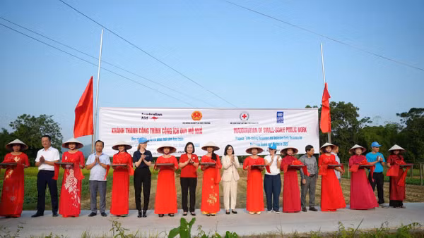 Lễ khánh thành đường cộng đồng mới tại phường Linh Sơn, tỉnh Thái Nguyên. Ảnh: Đại sứ quán Australia