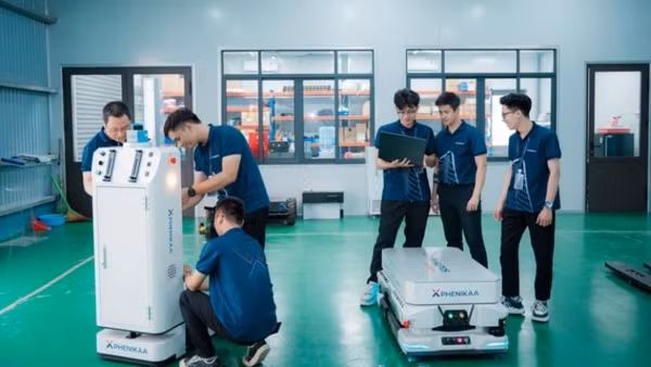 Nghiên cứu công nghệ xe tự hành tại Công ty Cổ phần Phenikaa-X. (Ảnh: Phenikaa-X)