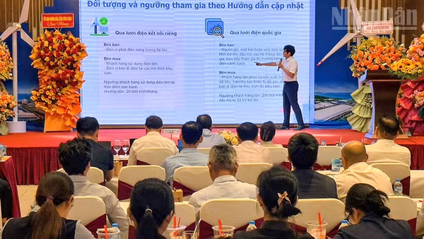 Đại biểu tham gia tham luận tại hội nghị. (Ảnh: BÁ DŨNG)